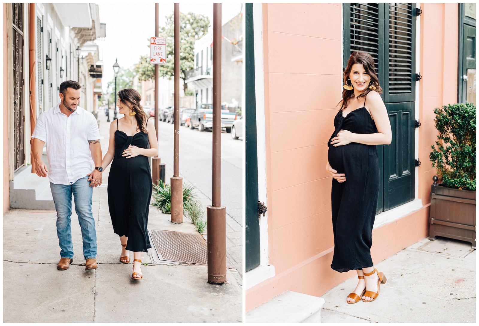 Nola,Maternity,Natural Light,Floral Maternity Photos,Non Cheesy,French Quarter,New Orleans Maternity,