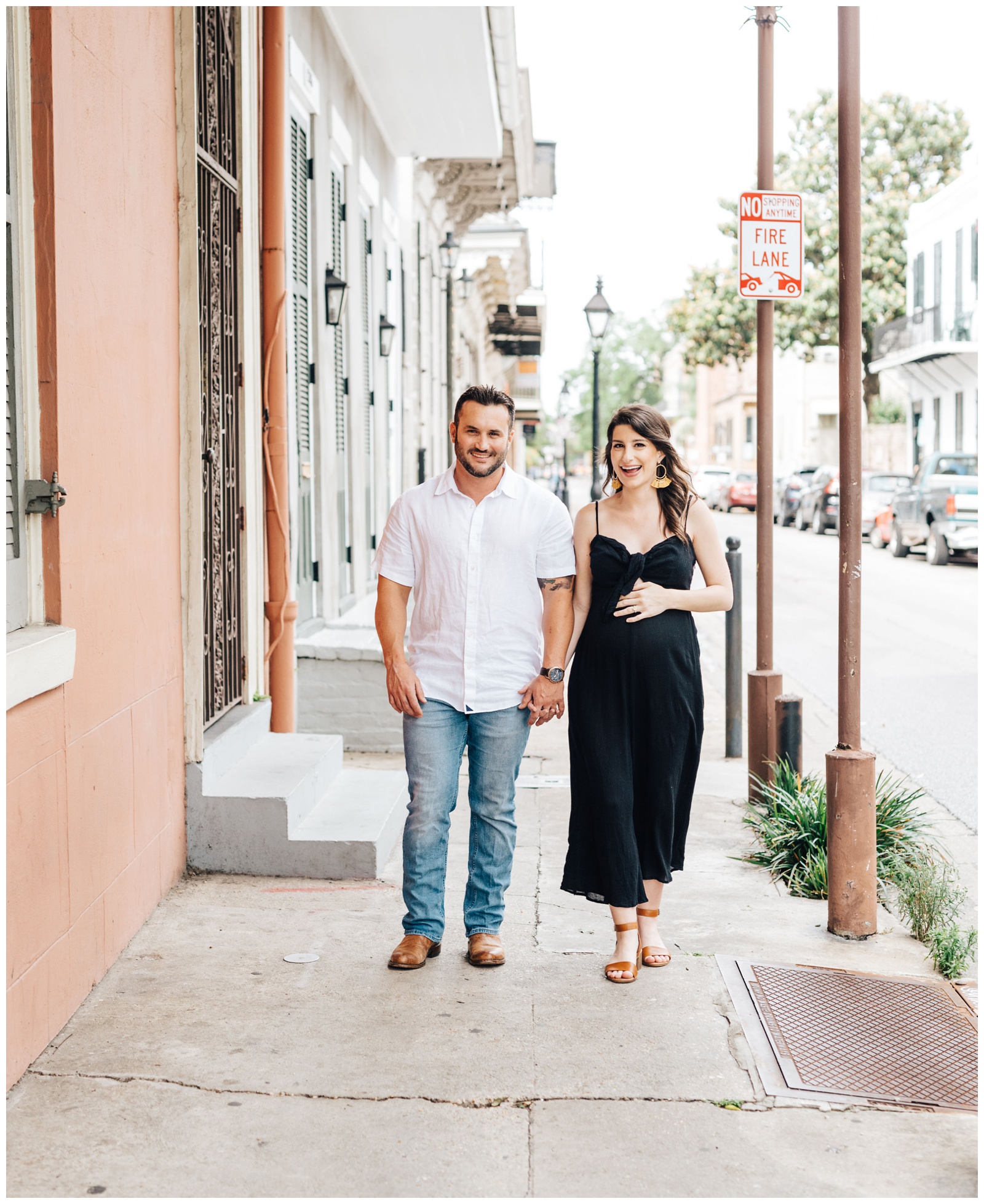 Nola,Maternity,Natural Light,Floral Maternity Photos,Non Cheesy,French Quarter,New Orleans Maternity,